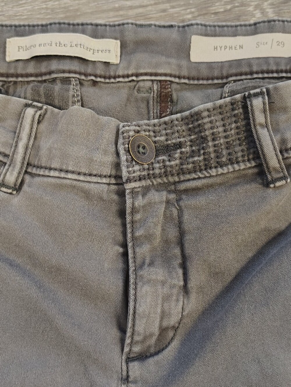 Pilcro and the Letterpress Gray Cotton Waistband Shorts Woman's 29 - Picture 6 of 9